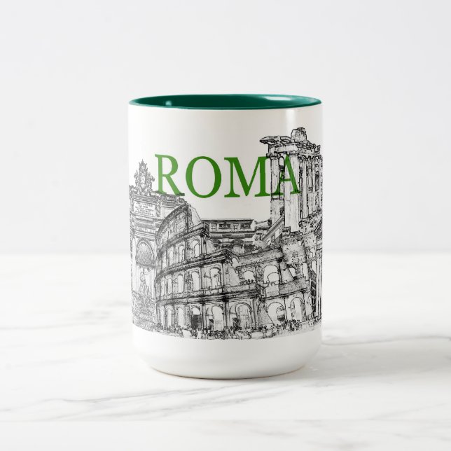 Reisetischler-Souvenir-Kaffee-Tasse Zweifarbige Tasse (Mittel)