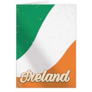 Reisetposter für die nationale Flagge Irlands