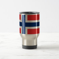 Reiseumarmung mit der Flagge Norwegens