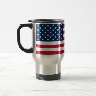Reiseumarmung mit Flagge der USA Reisebecher