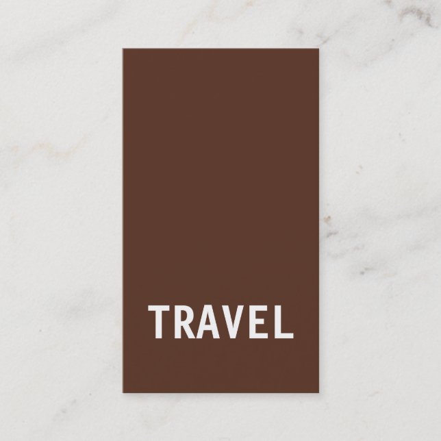 Reiseveranstalter Agent Tour Operator Minimalistis Visitenkarte (Vorderseite)