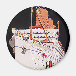 Reiseverkehr der alten Zeit Kreuzfahrtschiff bei N Magnet
