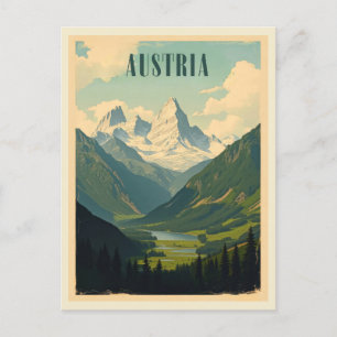 Reiseverkehr Tourismus Österreich Vintage Postkarte