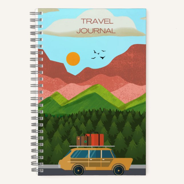 Reisezeitschrift Notizbuch (Vorderseite)