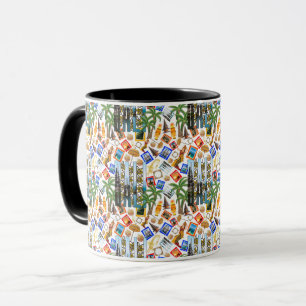 Reiseziel Bali Muster Tasse