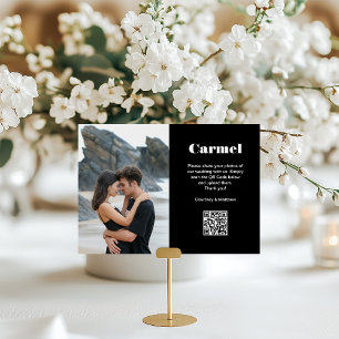 Reiseziel-Foto-Sharing-QR-Code Tischnummer