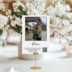 Reiseziel-Foto-Sharing-QR-Code Tischnummer