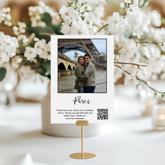 Reiseziel-Foto-Sharing-QR-Code Tischnummer (Von Creator hochgeladen)