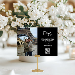 Reiseziel-Foto-Sharing-QR-Code Tischnummer