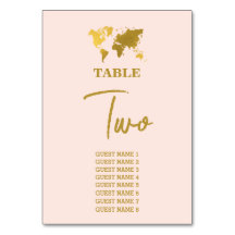 Reiseziel Hochzeit Welt Reisepass Rosa Gold