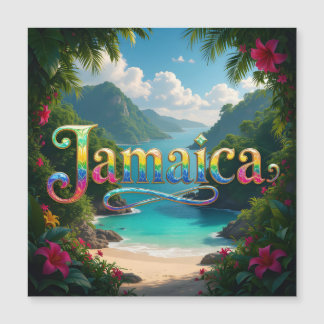 Reiseziel Jamaika Magnetkarte