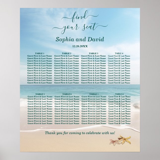 Reiseziel Kauai Hochzeitskarte Poster (Vorne)