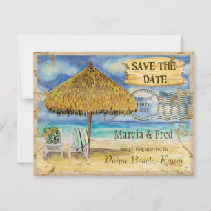 Reiseziel Paradies, Tropischer Strand Bitte vormer Save The Date
