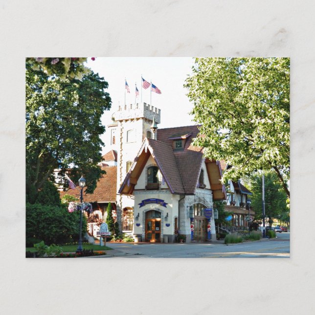 Reiseziel Postcard Frankenmuth Michigan Postkarte (Vorderseite)