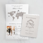 Reiseziel Reisepass Hochzeitsempfang Ankündigung<br><div class="desc">Ankündigen Sie Ihr Abenteuer mit einem Reiseziel Pass Hochzeit Einladung Elope im Paradies oder Krawatte der Knoten im Ausland! Unser einzigartiges Reiseziel Reisepass Hochzeitseinladungen verkörpern Ihre Jetset-Liebe.</div>