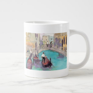 Reiseziele Aquarell Venedig Gondelfahrt Jumbo-Tasse