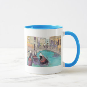 Reiseziele   Aquarell Venedig Gondelfahrt Tasse