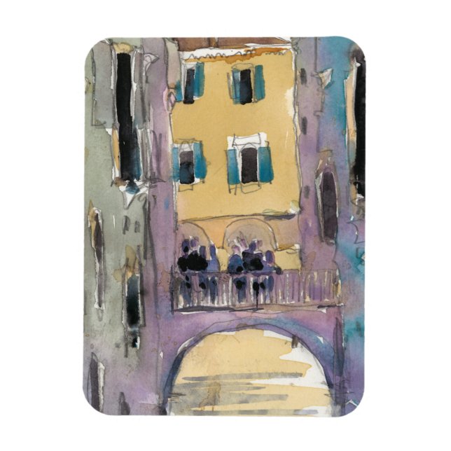 Reiseziele | Aussicht auf die Brücke von Venedig Magnet (Vertikal)