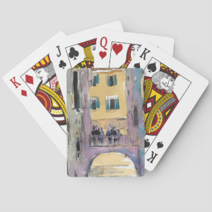 Reiseziele   Aussicht auf die Brücke von Venedig Spielkarten
