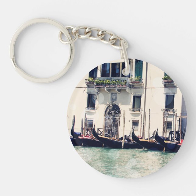 Reiseziele | Foto an der Wasserfront von Venedig Schlüsselanhänger (Vorderseite)