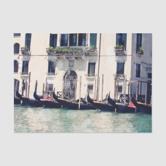 Reiseziele | Foto an der Wasserfront von Venedig Seidenpapier (Vorderseite)