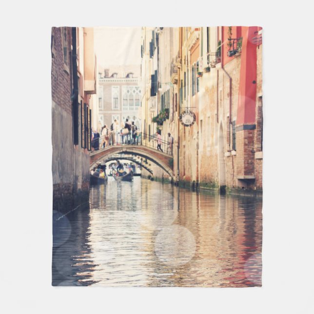 Reiseziele | Venice Gondolas Fotografie Fleecedecke (Vorderseite)