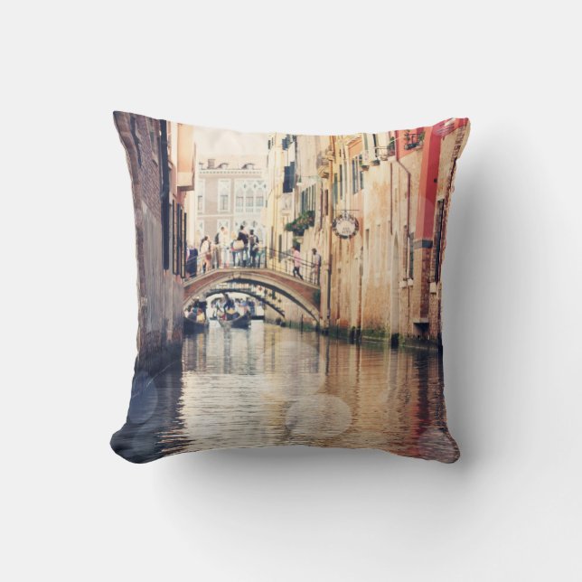 Reiseziele | Venice Gondolas Fotografie Kissen (Vorderseite)