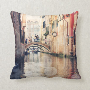 Reiseziele Venice Gondolas Fotografie Kissen