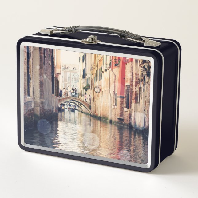 Reiseziele | Venice Gondolas Fotografie Metall Brotdose (Vorderseite)