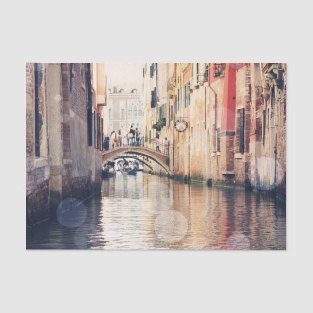 Reiseziele | Venice Gondolas Fotografie Seidenpapier (Vorderseite)