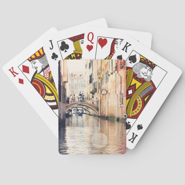 Reiseziele | Venice Gondolas Fotografie Spielkarten (Rückseite)