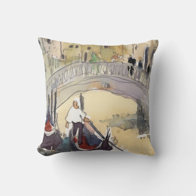 Reiseziele | Venice Plein Air Gondelbahn Kissen (Vorderseite)