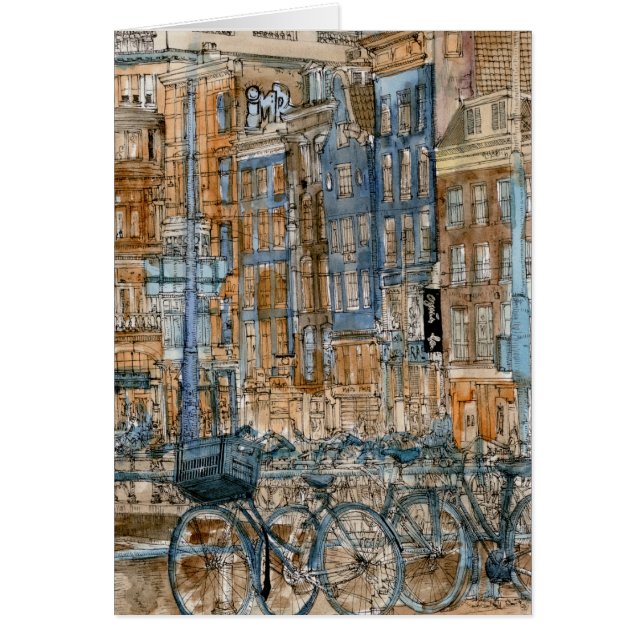 Reiseziele | Watercolor New York City View (Vorne)