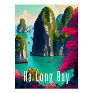 Reisplakat Ha Long Bay Vietnam Poster