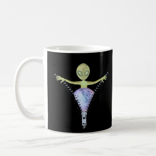 Reißverschluss Alien Tasse (Links)
