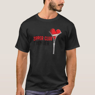 Reißverschluss-Club-Mitglied Erholung nach offener T-Shirt