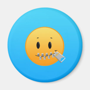 Reißverschluss Emoji Magnet