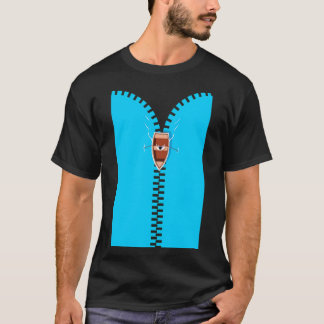 Reißverschluss Ozean T-Shirt