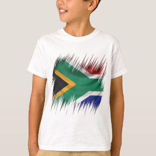 Reißwolf-Südafrika-Flagge T-Shirt