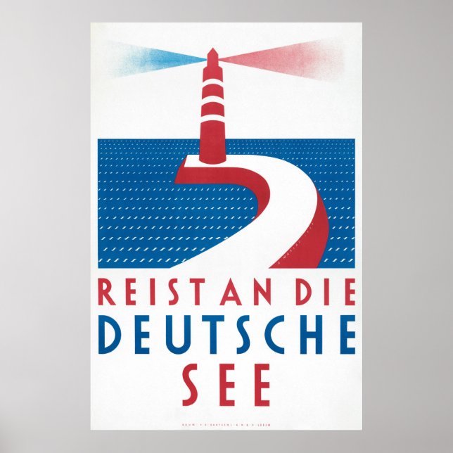 Reist und die Deutschland Vintage Poster (Vorne)