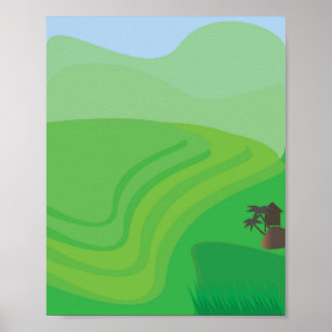 Reisterrassen Poster