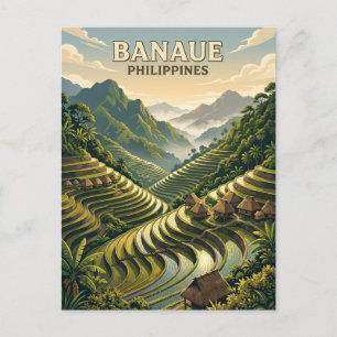 Reisterrassen von Banaue Philippinen Postkarte