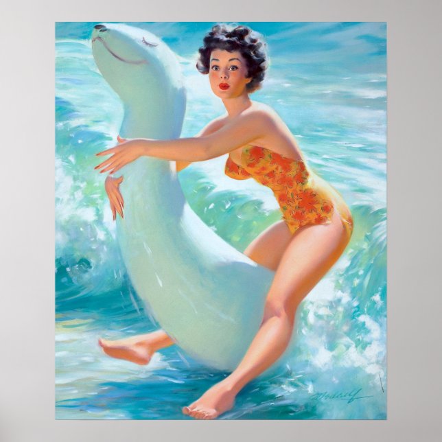 Reit-Pin-Up Poster (Vorne)