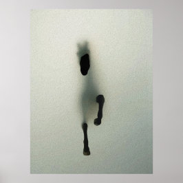 Reitausbruch durch Nebel - Abstrakte Kunst Poster