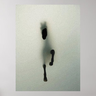 Reitausbruch durch Nebel - Abstrakte Kunst Poster