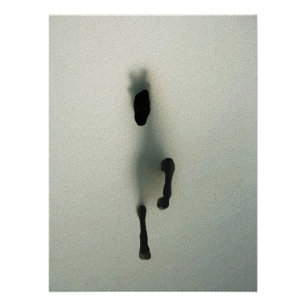 Reitausbruch durch Nebel - Abstrakte Kunst Poster