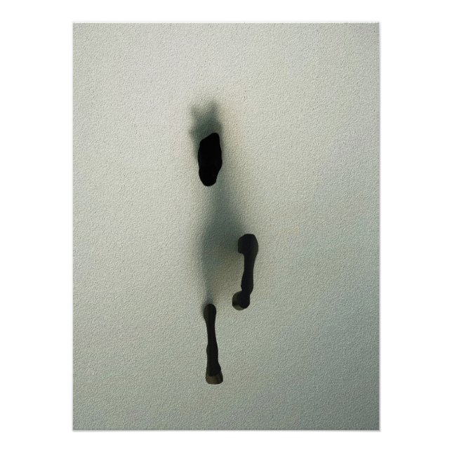 Reitausbruch durch Nebel - Abstrakte Kunst Poster (Vorderseite)