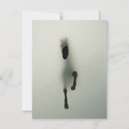 Reitausbruch durch Nebel - Abstrakte Kunst Postkarte