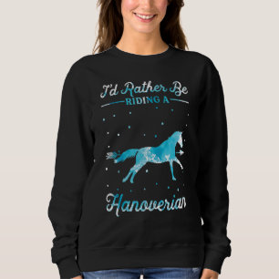 Reitausflug, bei dem ich lieber auf einem Hanoveri Sweatshirt