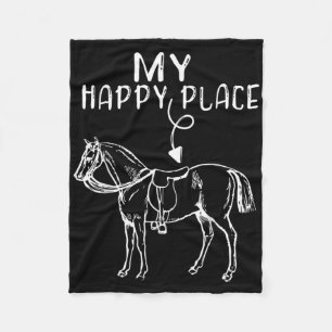 Reitausflug Reitausflug Reitsport - mein Happy Pla Fleecedecke